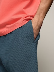 Coral Orange EDIT Waffle Pyjamas Shorts Set - Image 7 of 14