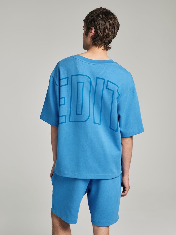 Cobalt Blue EDIT Short Sleeve T-Shirt And Shorts Co-Ord Set - Image 4 of 13