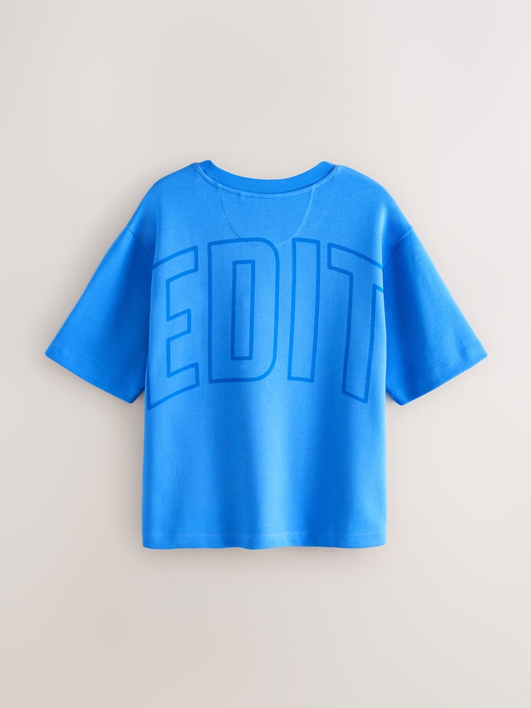 Cobalt Blue EDIT Short Sleeve T-Shirt And Shorts Co-Ord Set - Image 9 of 13