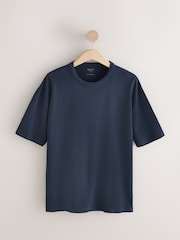 Navy Blue Stripe Woven Short Pyjamas Set 2 Pack - Image 2 of 13