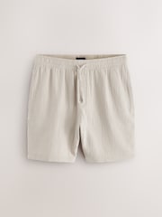 Slate Grey/Neutral Brown Cheesecloth 100% Cotton Shorts 2 Pack - Image 9 of 13