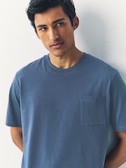 Teal Blue Woven Check Short Pyjamas Set - Image 4 of 5