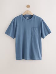Teal Blue Woven Check Short Pyjamas Set - Image 8 of 10