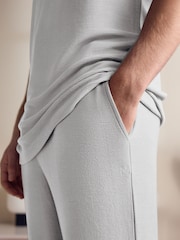 Gris clair - Ensemble pyjama texturé en modal TENCEL™ - Image 1 de 12