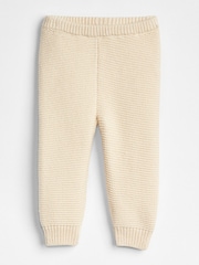 Кремовый - Gap Brannan Bear Soft Cotton Knit Pull On Trousers (Newborn-24mths) - Изображение 1 из 1