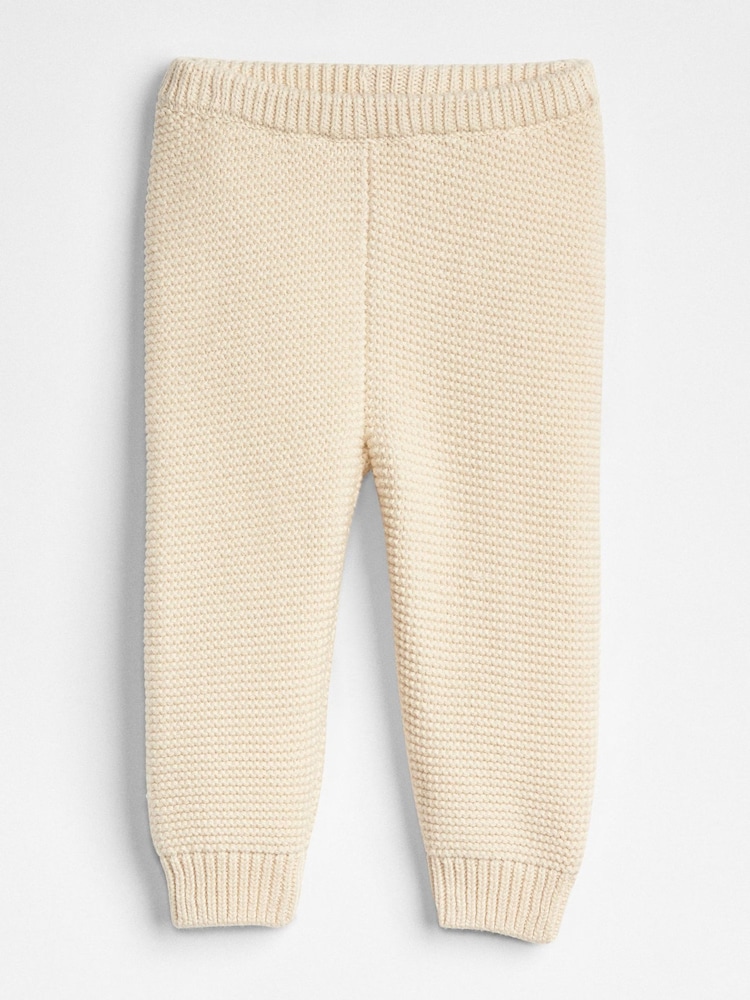 Кремовый - Gap Brannan Bear Soft Cotton Knit Pull On Trousers (Newborn-24mths) - Изображение 1 из 1