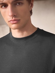 Slate Grey Stripe Woven Striped Short Sleeve Pyjamas Set - Image 4 of 11