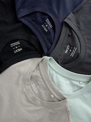 Black/Navy Blue/Multi - Jersey Pyjamas 100% Cottton Shorts Set 5 Pack - Image 12 of 22