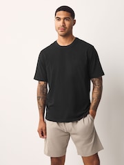 Black/Navy Blue/Multi - Jersey Pyjamas 100% Cottton Shorts Set 5 Pack - Image 14 of 22