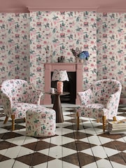 Cath Kidston Pink Cowgirls A4 Wallpaper Sample - Image 1 of 3