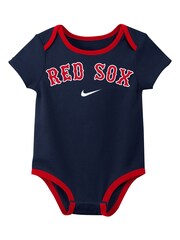 Fanatics Infant Blue 100% Cotton Creeper MLB Boston Sox Creeper Rompersuit - Image 3 of 3
