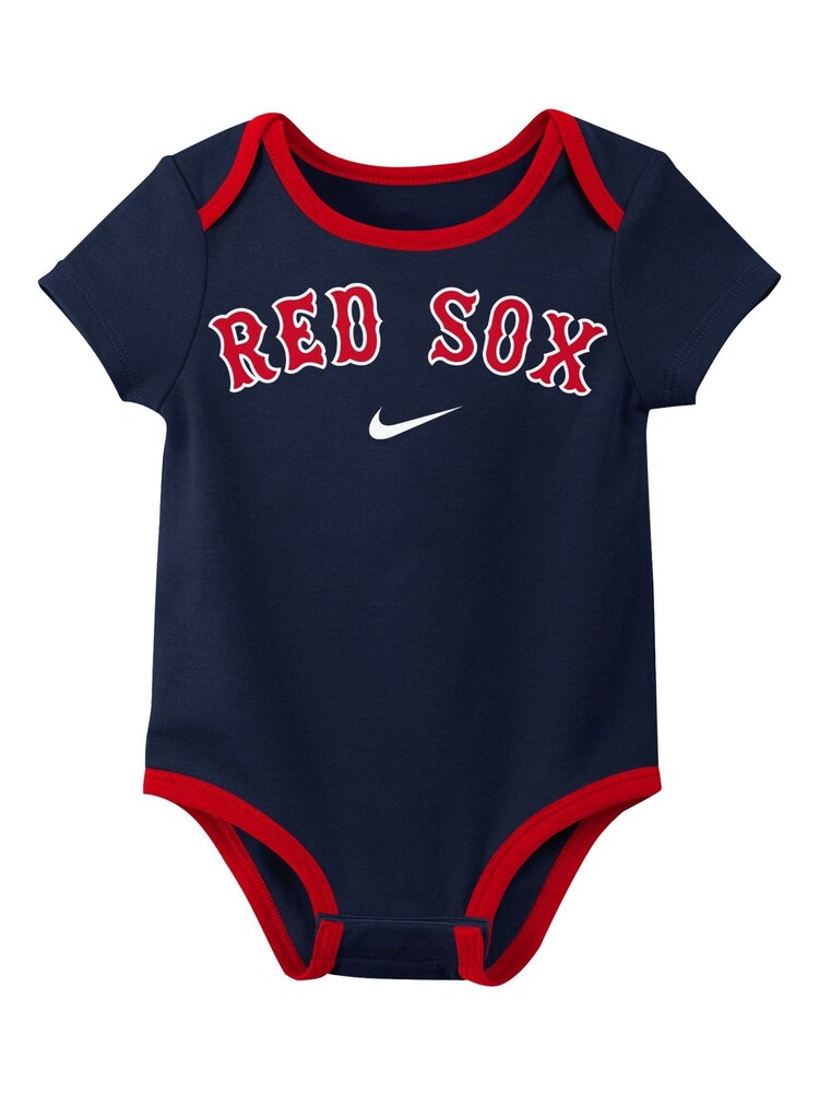 Fanatics Infant Blue 100% Cotton Creeper MLB Boston Sox Creeper Rompersuit - Image 3 of 3