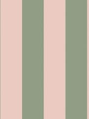 Cath Kidston Green & Pink Canopy Stripe A4 Wallpaper Sample - Image 2 of 3