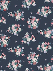 Cath Kidston Navy Clifton Floral A4 Wallpaper Sample - Image 3 of 3