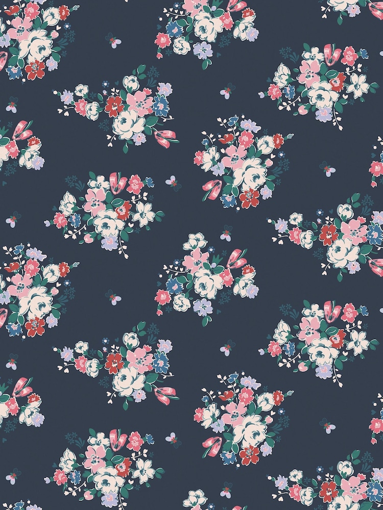 Cath Kidston Navy Clifton Floral A4 Wallpaper Sample - Image 3 of 3