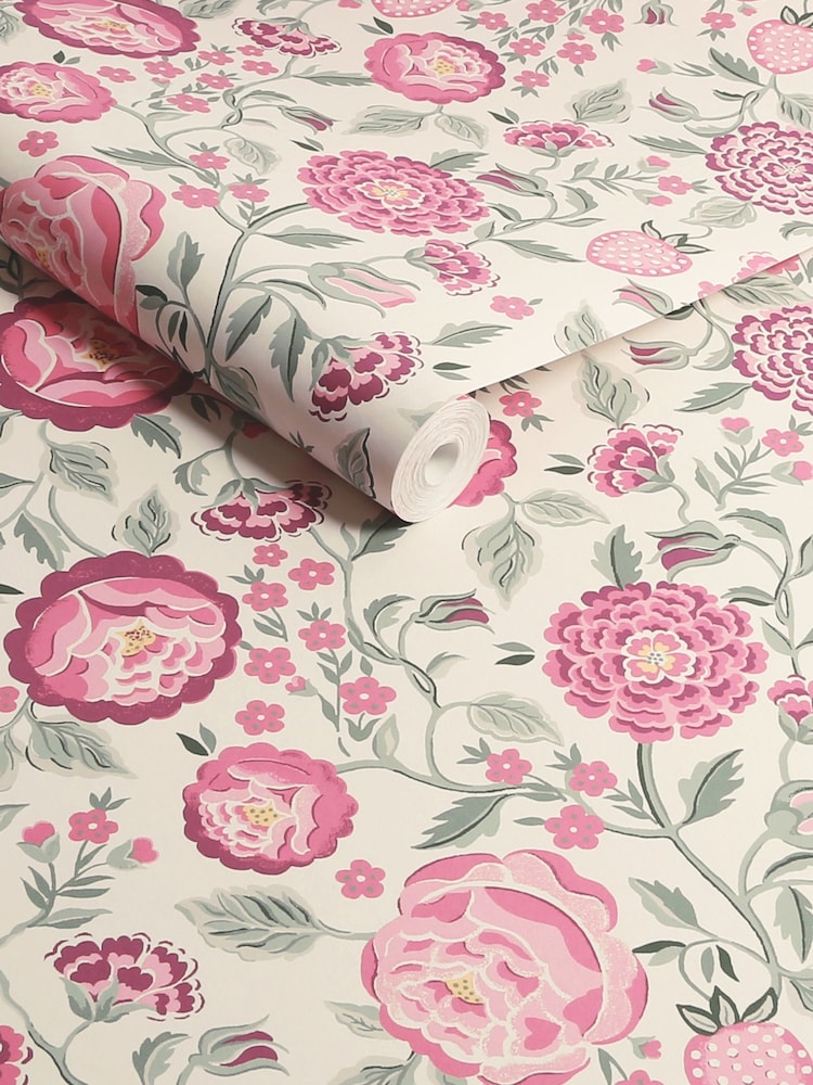 Cath Kidston Spring Strawberry Garden A4 Wallpaper Sample - Image 2 of 3