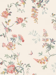 Cath Kidston Spring Birds & Roses A4 Wallpaper Sample - Image 2 of 3