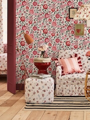 Cath Kidston Rose Strawberry Garden A4 Wallpaper Sample - Image 1 of 3