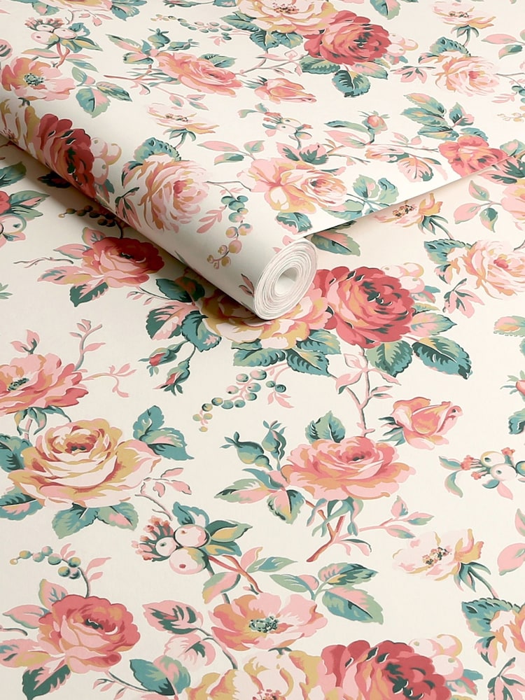 Cath Kidston Autumn Garden Rose A4 Wallpaper Sample - Image 3 of 3