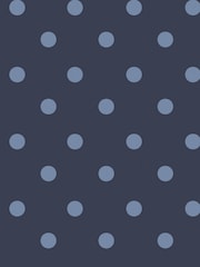 Cath Kidston Navy Button Spot A4 Wallpaper Sample - Image 3 of 3