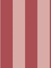 Cath Kidston Pink & Red Canopy Stripe A4 Wallpaper Sample - Image 2 of 3