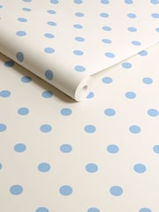 Cath Kidston Blue Button Spot A4 Wallpaper Sample - Image 3 of 3