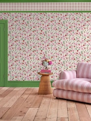 Cath Kidston Spring Strawberry A4 Wallpaper Sample - Image 1 of 3