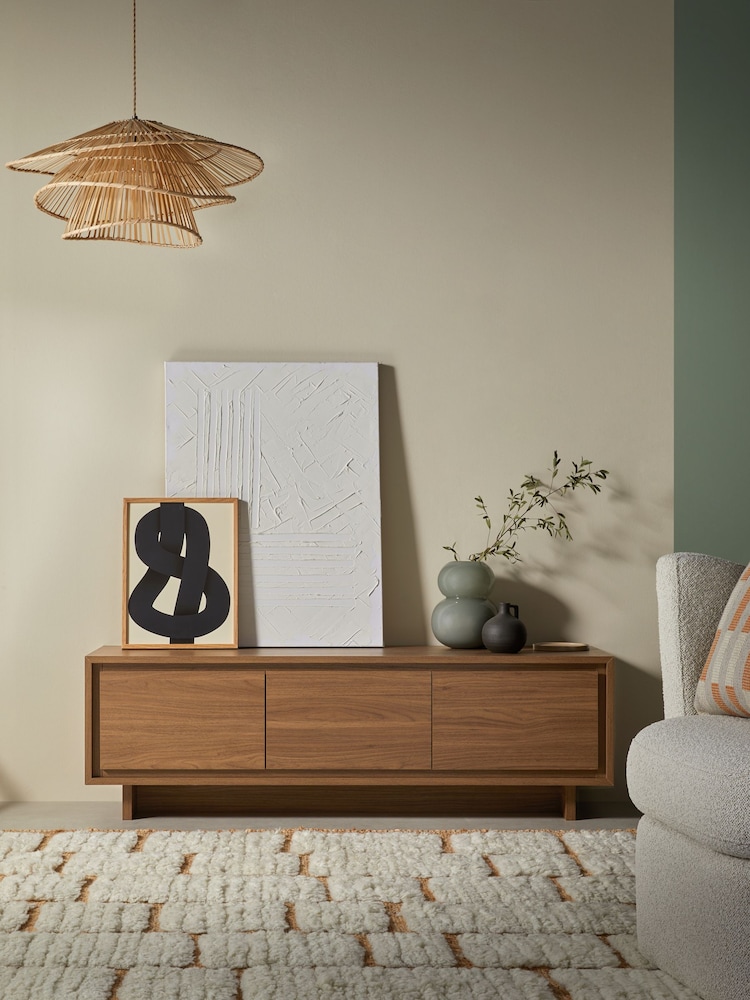 MADE.COM Dark Walnut Effect Kaci Up to 50 Inch TV Unit - Image 1 of 5