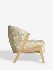 Boucle Chenille Meadow Print Turner Wooden Accent Chair - Image 6 of 10