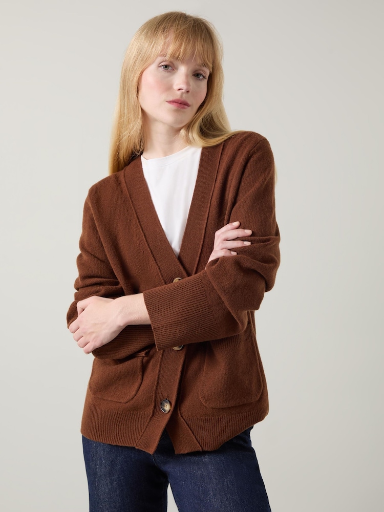 LK Bennett Carine Pocket Detail Wool Cardigan - Slika 1 iz 5