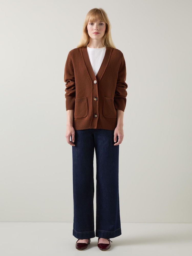 LK Bennett Carine Pocket Detail Wool Cardigan - Slika 2 iz 5