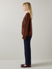 LK Bennett Carine Pocket Detail Wool Cardigan - Slika 4 iz 5