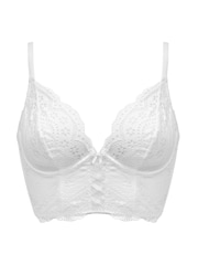 Pour Moi White Swoon Underwired Bustier - Image 3 of 4
