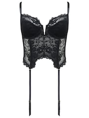 Pour Moi Black India Eyelash Cropped Basque - Image 5 of 6