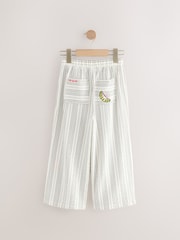 Monochrome Stripe Embellished Wide Leg Trousers (3-16yrs) - Image 6 of 8