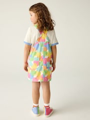 Little Bird by Jools Oliver Multi Rainbow Confetti Heart Dungarees and T-Shirt Set - Image 5 of 8