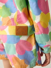 Little Bird by Jools Oliver Rainbow Confetti Heart Twill 100% Cotton Jacket - صورة 4 من 8