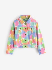 Little Bird by Jools Oliver Rainbow Confetti Heart Twill 100% Cotton Jacket - صورة 5 من 8