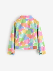 Little Bird by Jools Oliver Rainbow Confetti Heart Twill 100% Cotton Jacket - صورة 6 من 8