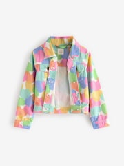 Little Bird by Jools Oliver Rainbow Confetti Heart Twill 100% Cotton Jacket - صورة 7 من 8