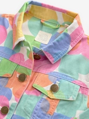 Little Bird by Jools Oliver Rainbow Confetti Heart Twill 100% Cotton Jacket - صورة 8 من 8