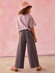 Charcoal Grey Wide Leg Trousers (3-16yrs) - Image 3 of 7