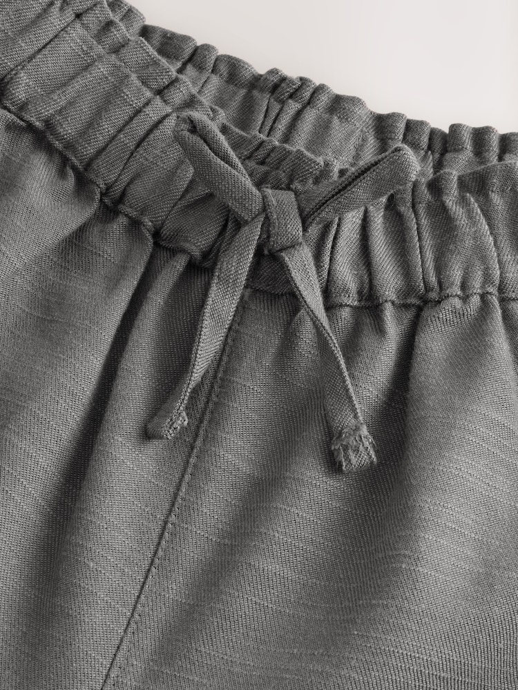 Charcoal Grey Wide Leg Trousers (3-16yrs) - Image 6 of 7