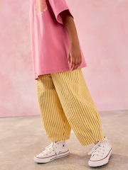 Ochre Stripe Barrel Leg Trousers (3-16yrs) - Image 1 of 8