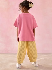 Ochre Stripe Barrel Leg Trousers (3-16yrs) - Image 3 of 8