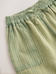 Khaki Green 100% Cotton Pull on Barrel Trousers (3-16yrs) - Image 6 of 7
