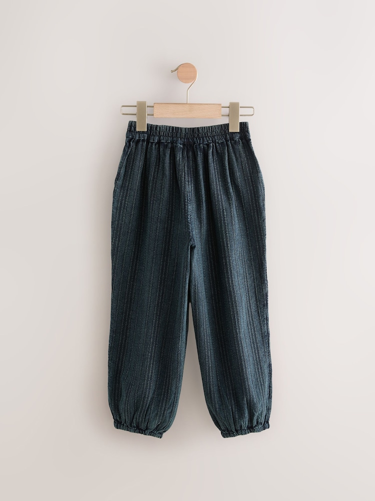 Charcoal Grey 100% Cotton Pull on Barrel Trousers (3-16yrs) - Image 2 of 4