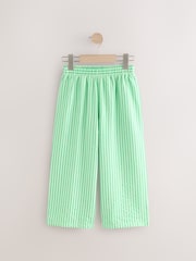 Green Stripe Wide Leg Trousers (3-16yrs) - Image 4 of 7