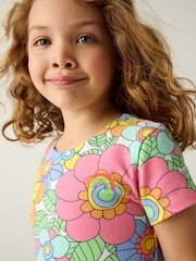 Little Bird by Jools Oliver Floral Multi Short Sleeve Skater Dress - Image 3 of 7