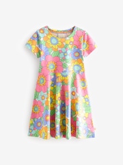 Little Bird by Jools Oliver Floral Multi Short Sleeve Skater Dress - Image 5 of 7